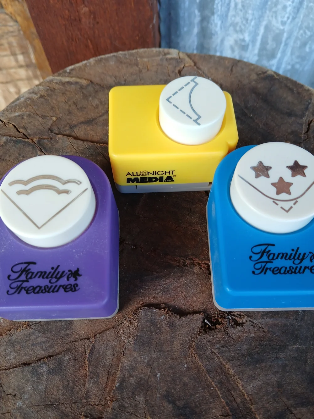 Craft Punch Set Of 3  - Corner Punches Vintage Family Treasures All Night Media